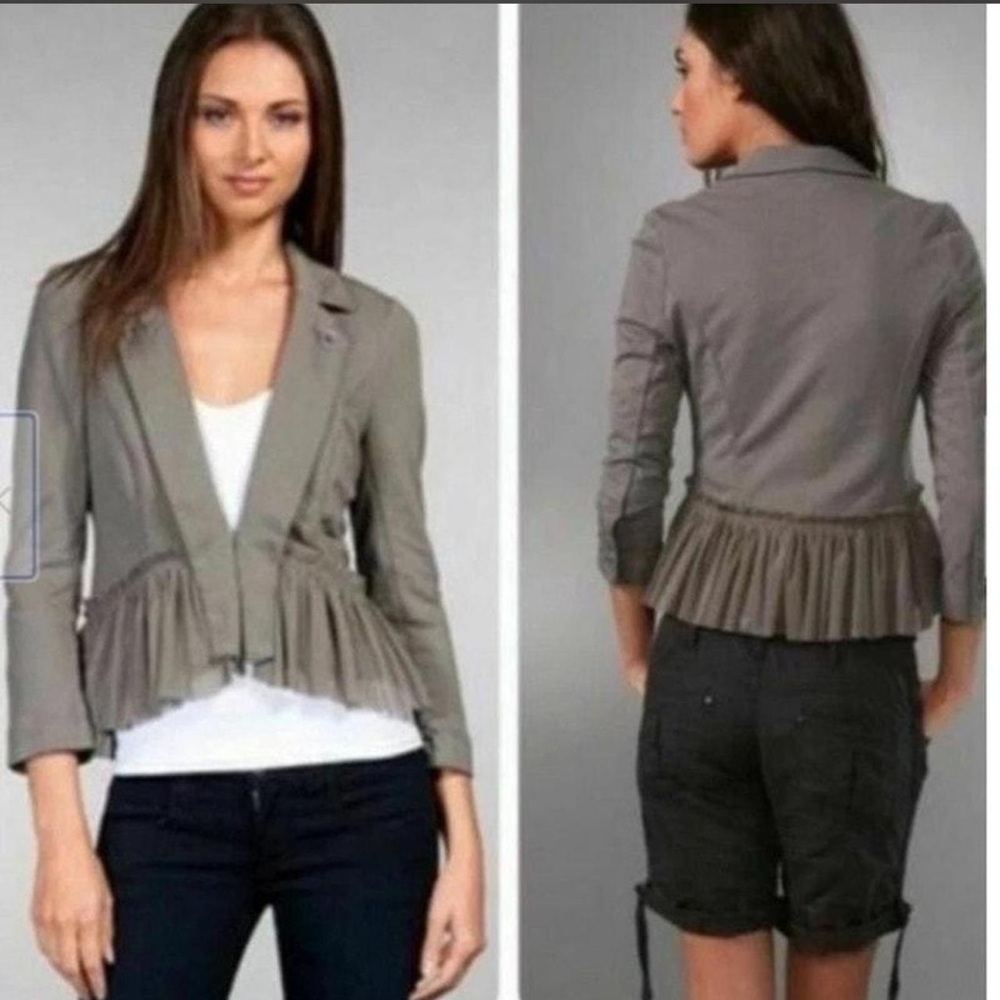 Freeā People Peplum Ruffled Corset Blazer